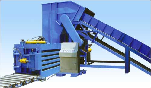 Waste paper packing machine